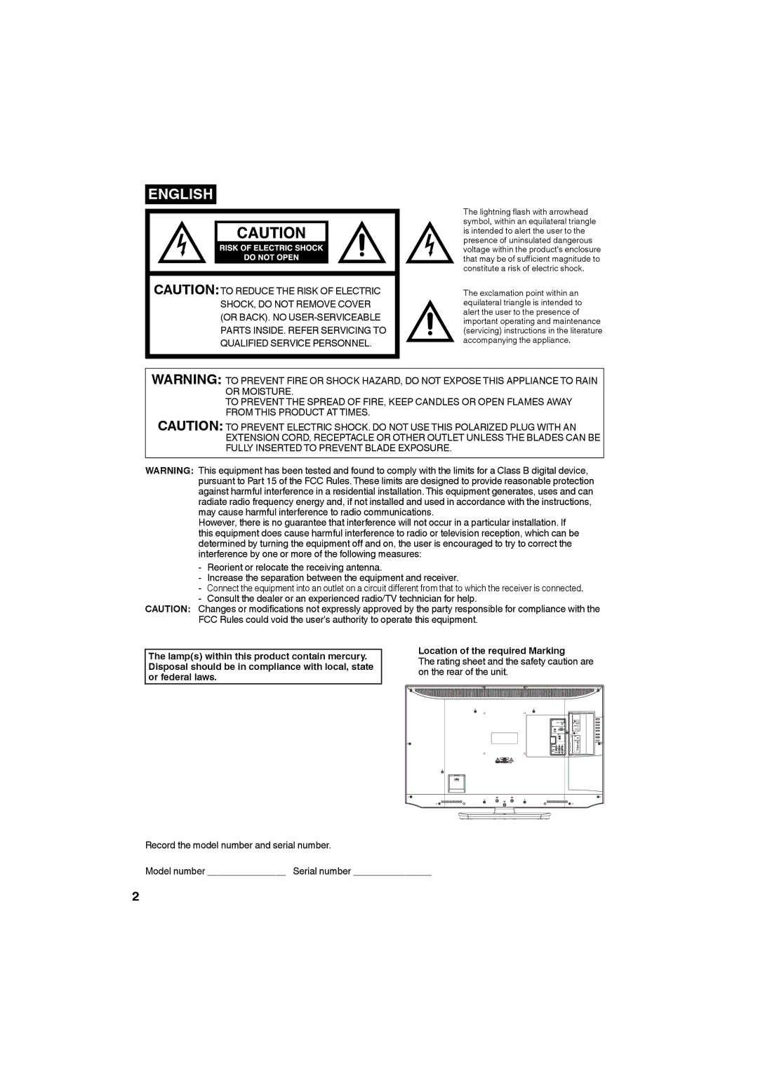 Sansui HDLCD4050 owner manual English 