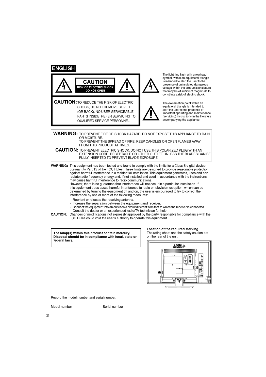 Sansui SLED1980 owner manual English 