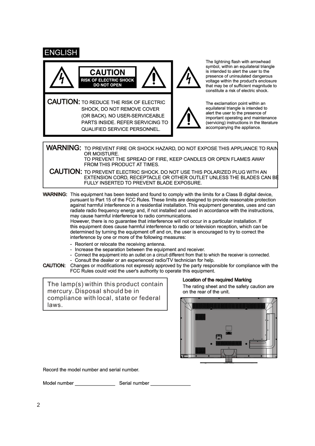 Sansui SLED4650 manual 