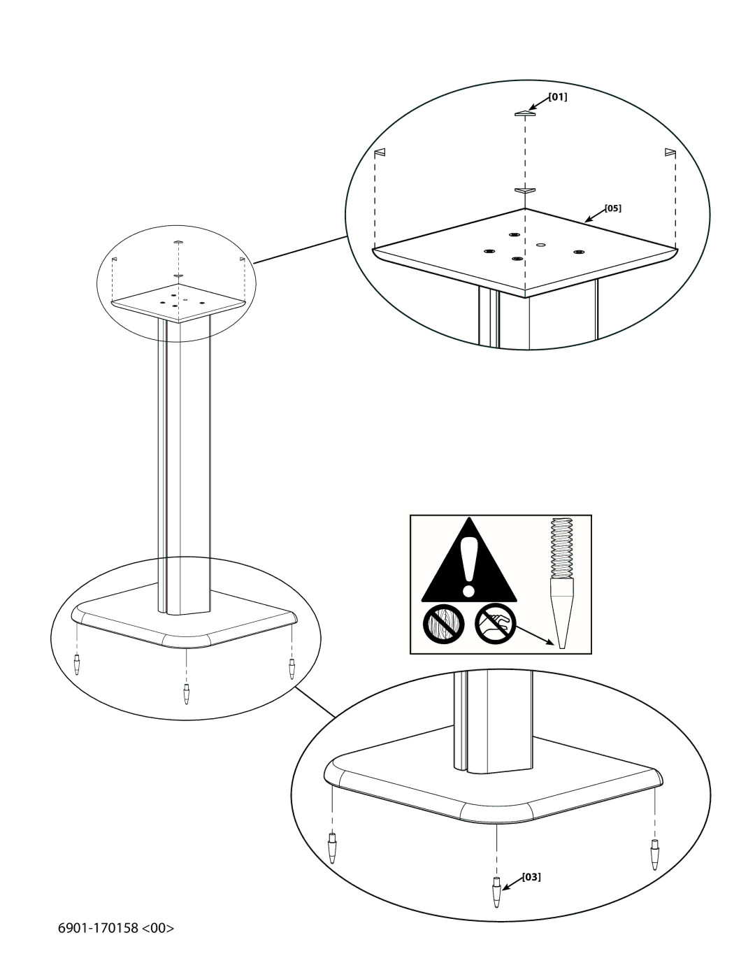 Sanus Systems BF16 important safety instructions 6901-170158 