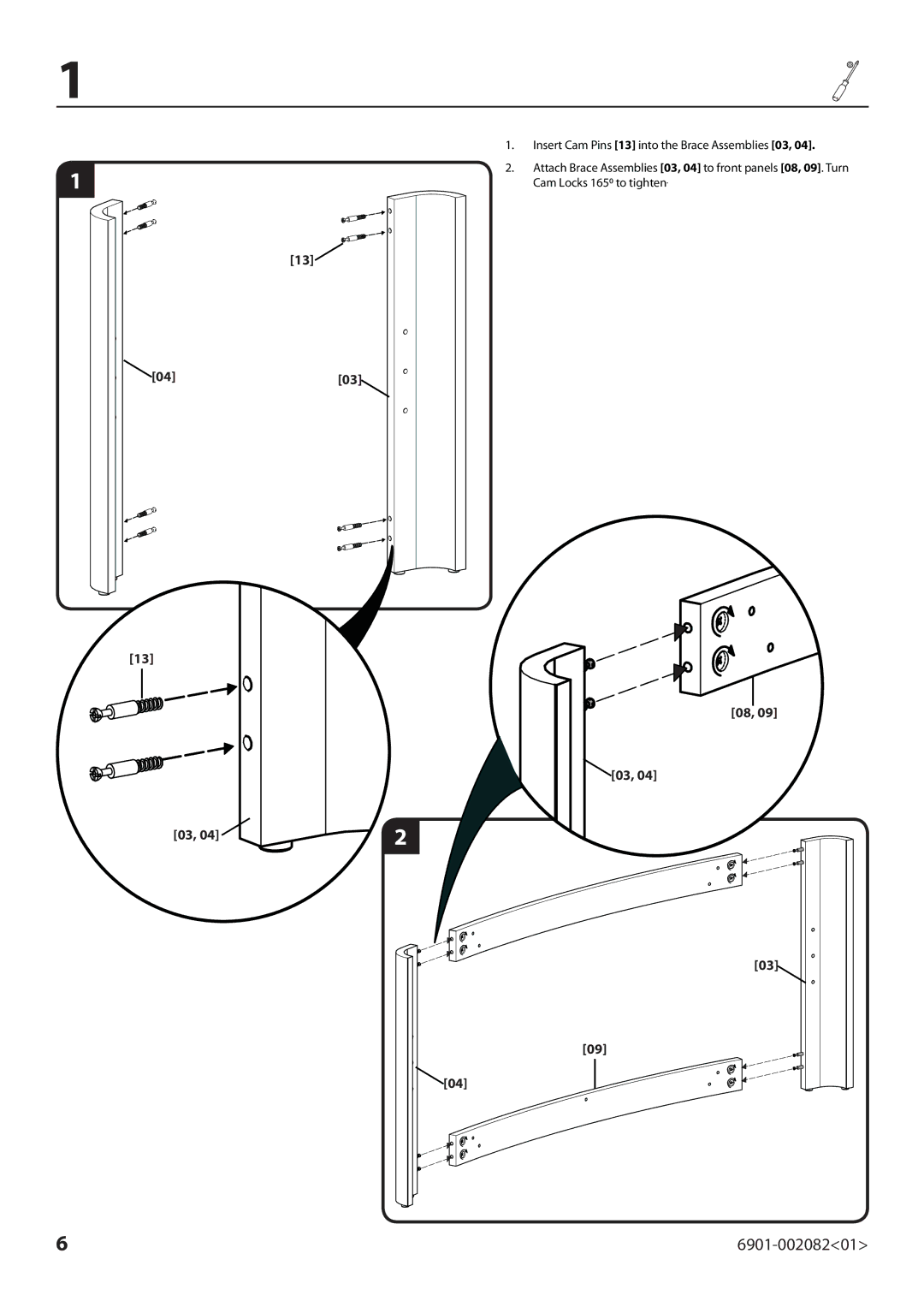 Sanus Systems BFAV344 manual 6901-00208201 