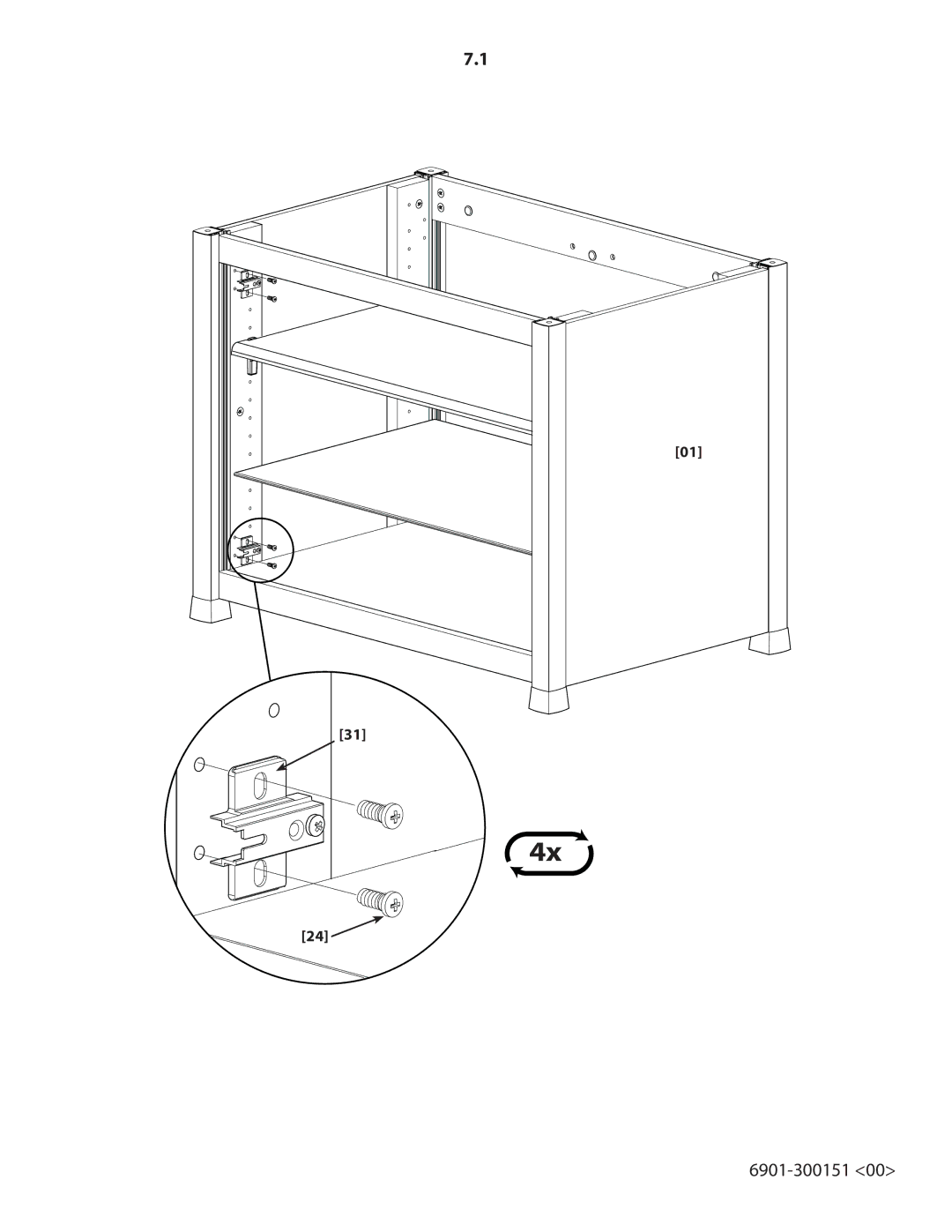 Sanus Systems CFAV34 manual 6901-300151 