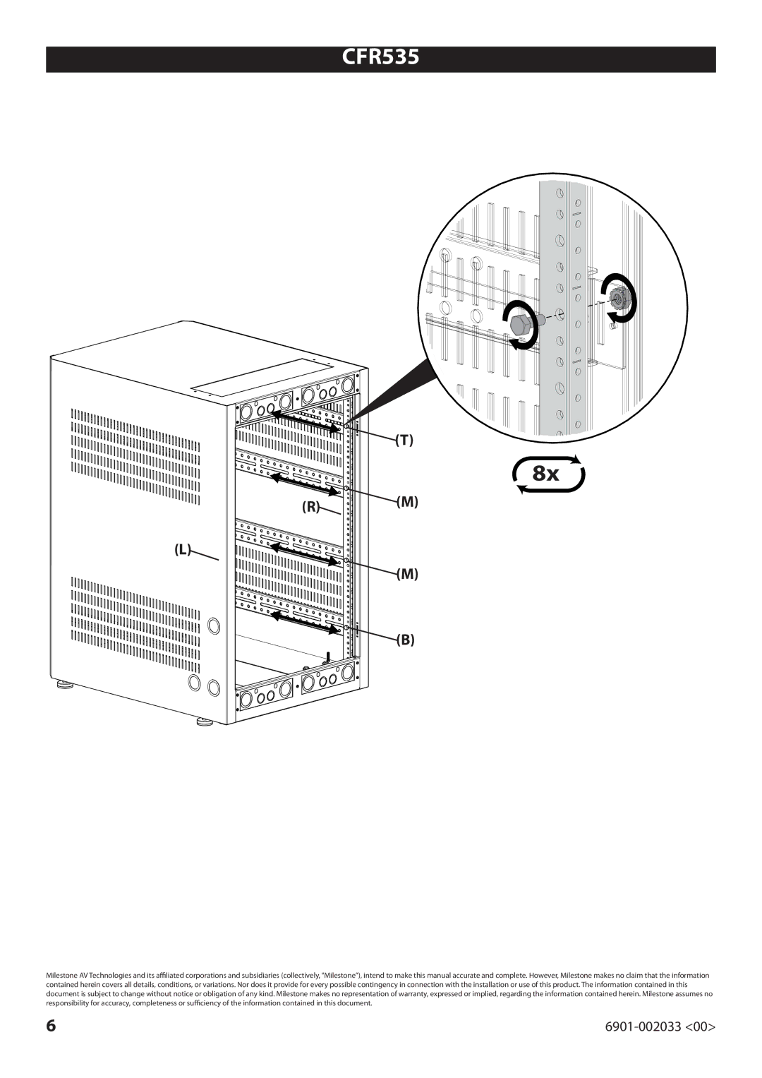 Sanus Systems CFR524RR, CFR518RR, CFR535RR manual 