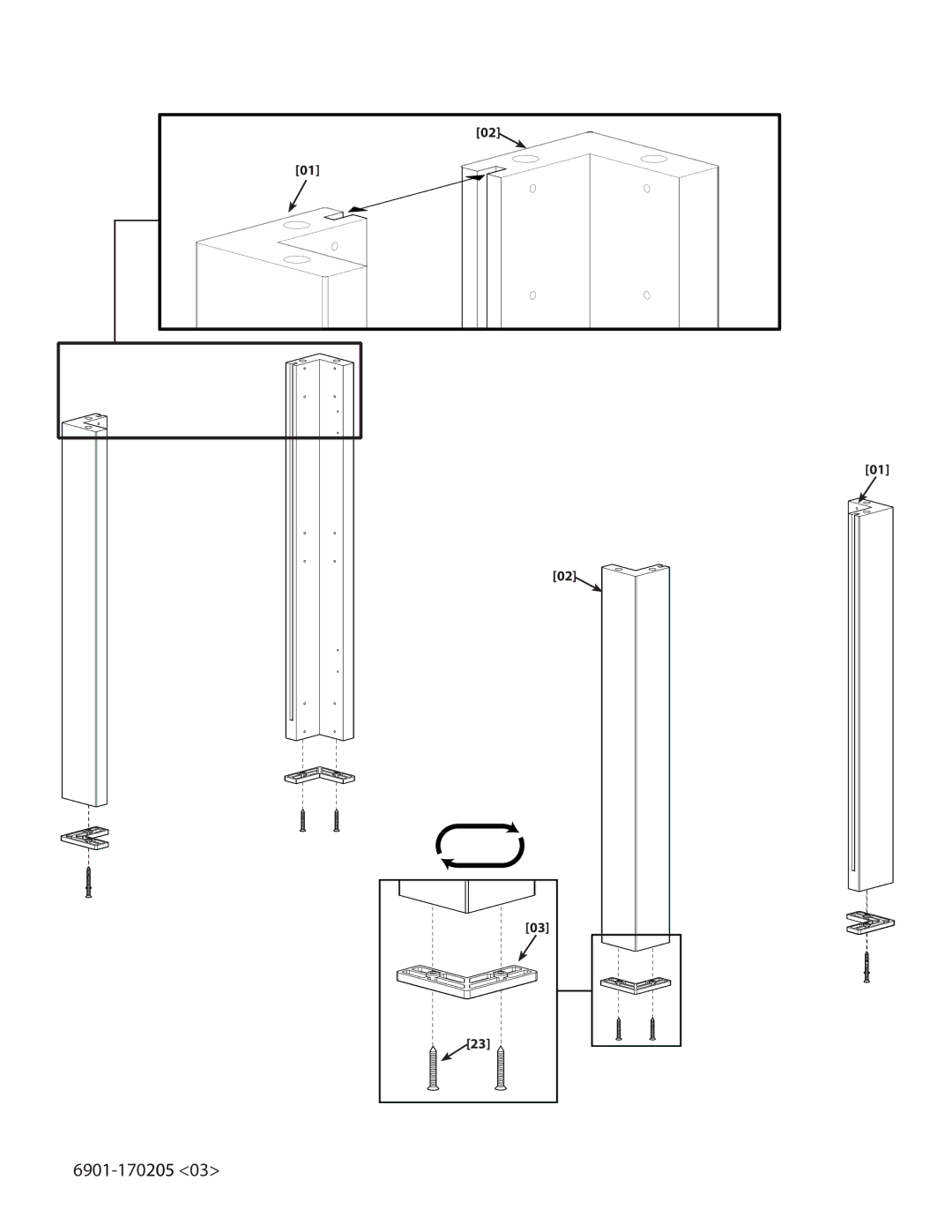 Sanus Systems DFAV30 important safety instructions 6901-170205 