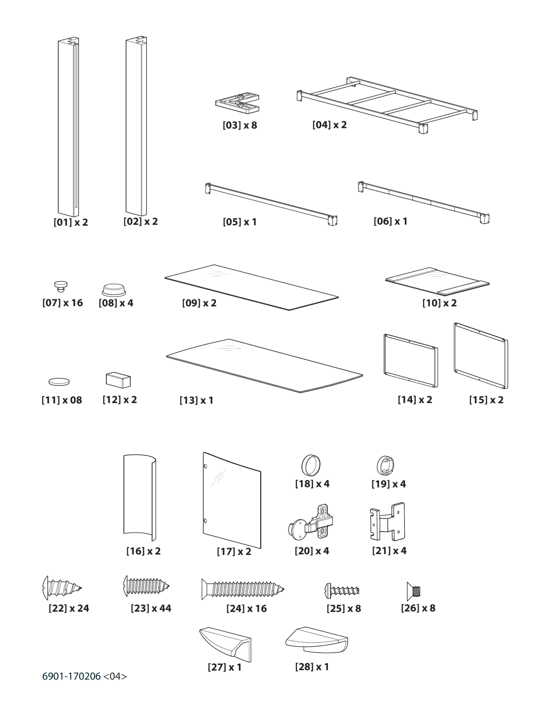 Sanus Systems DFV49 important safety instructions 03 x 01 x 02 x 