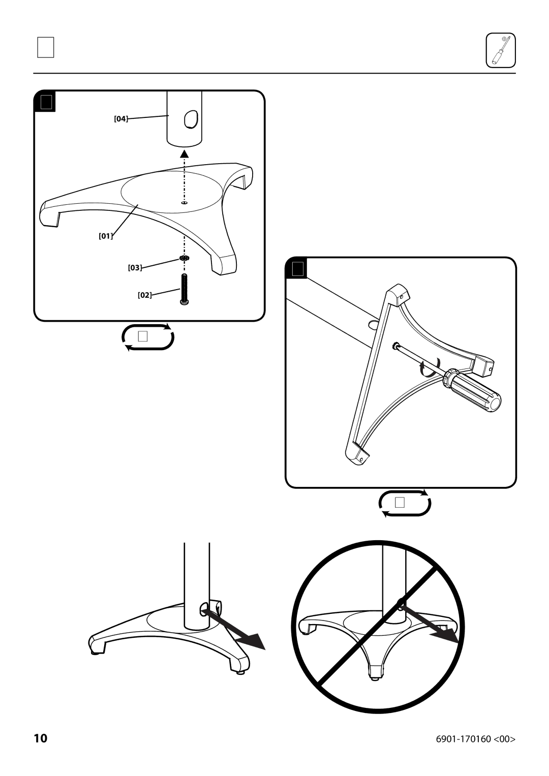 Sanus Systems EF20, EF24, EF28 manual 6901-170160 