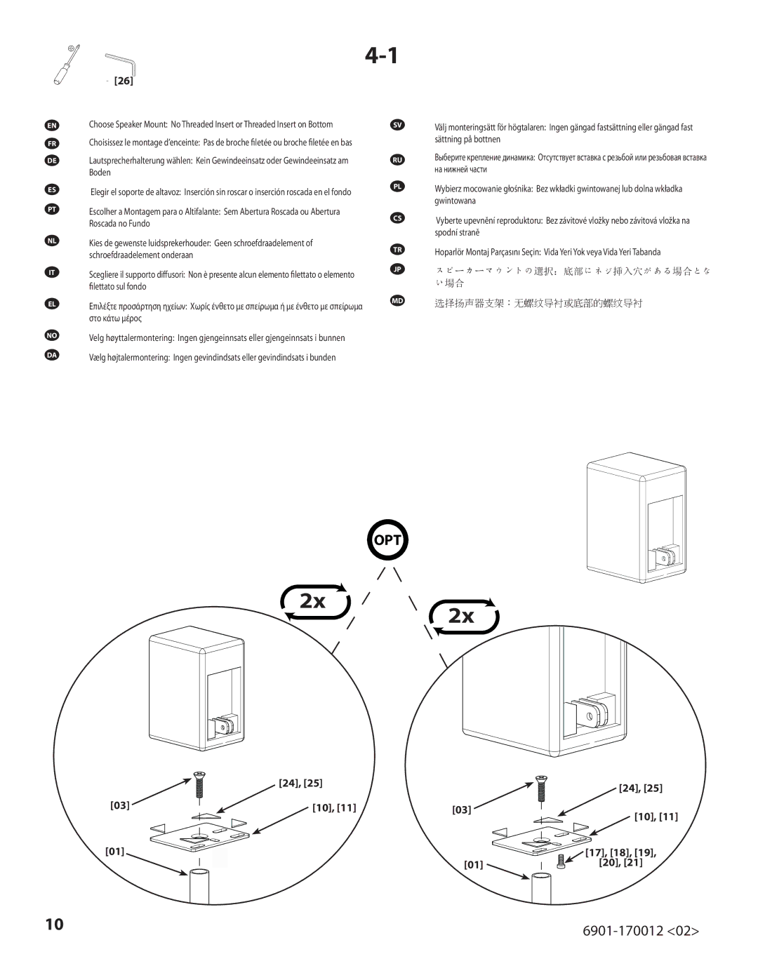 Sanus Systems EFSat important safety instructions 17, 18 