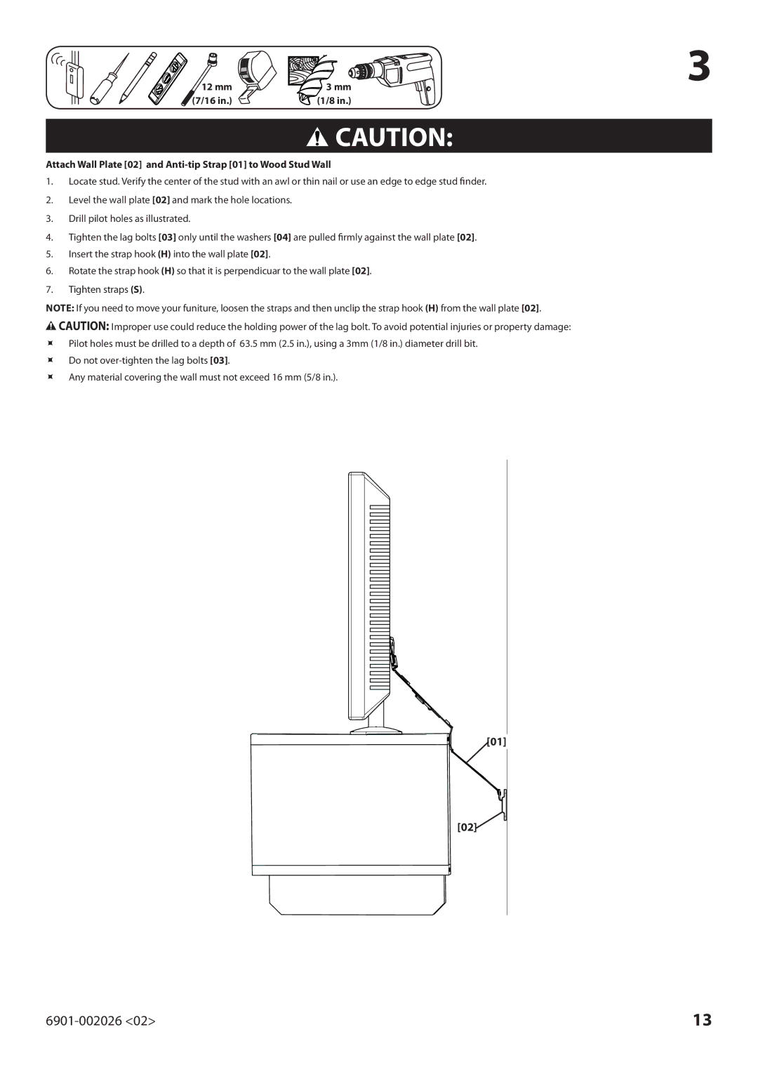 Sanus Systems ELM701 manual 6901-002026 