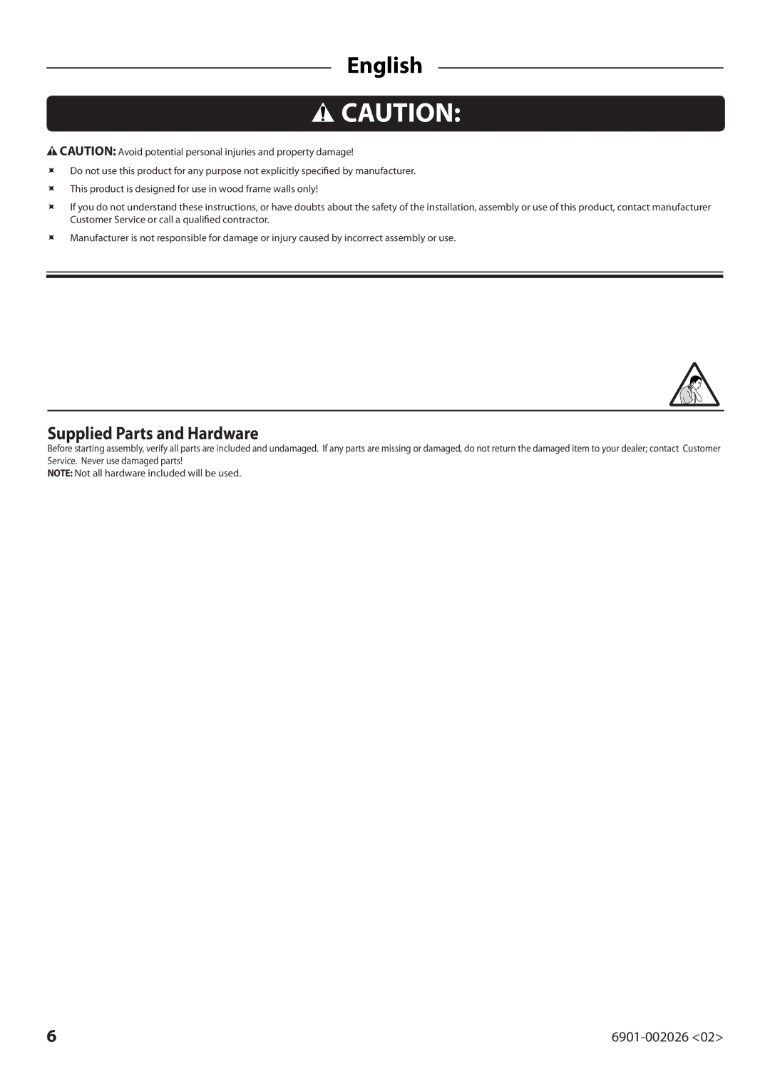 Sanus Systems ELM701 manual English 