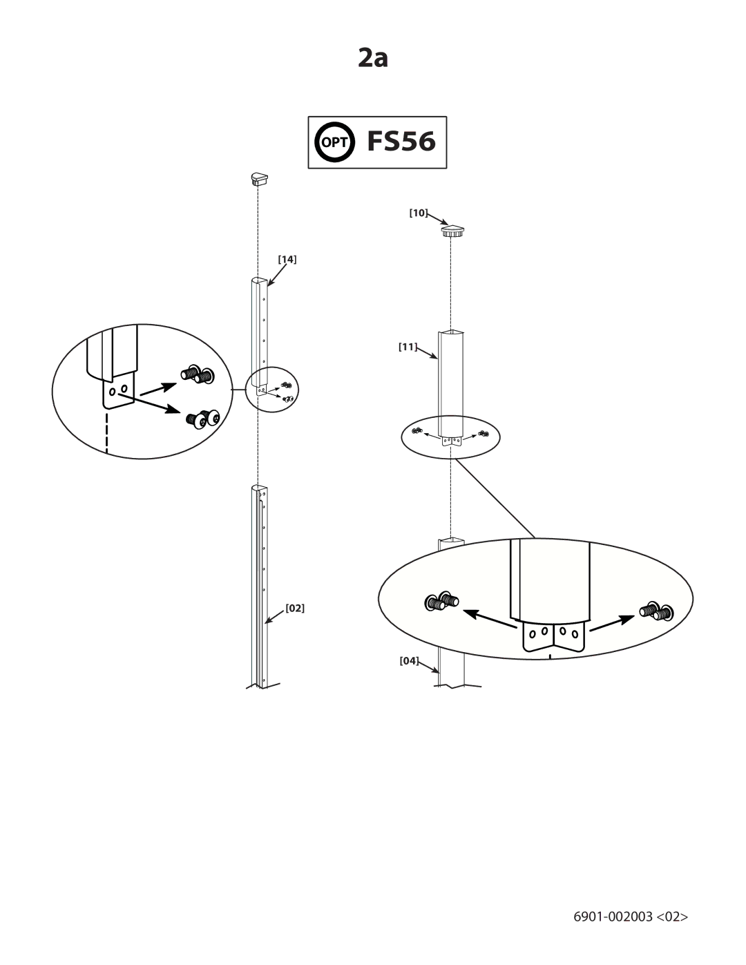 Sanus Systems FS46 important safety instructions OPT FS56 