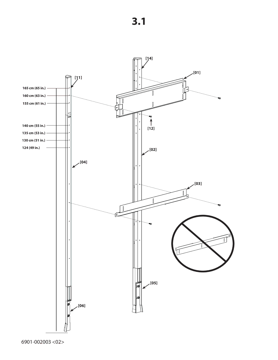 Sanus Systems FS56, FS46 important safety instructions 6901-002003 