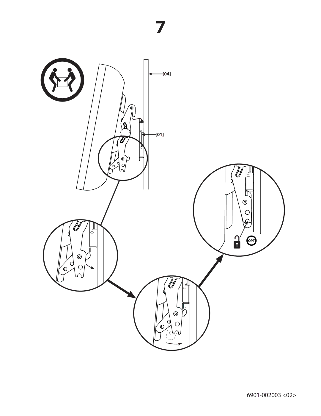 Sanus Systems FS46, FS56 important safety instructions Opt 