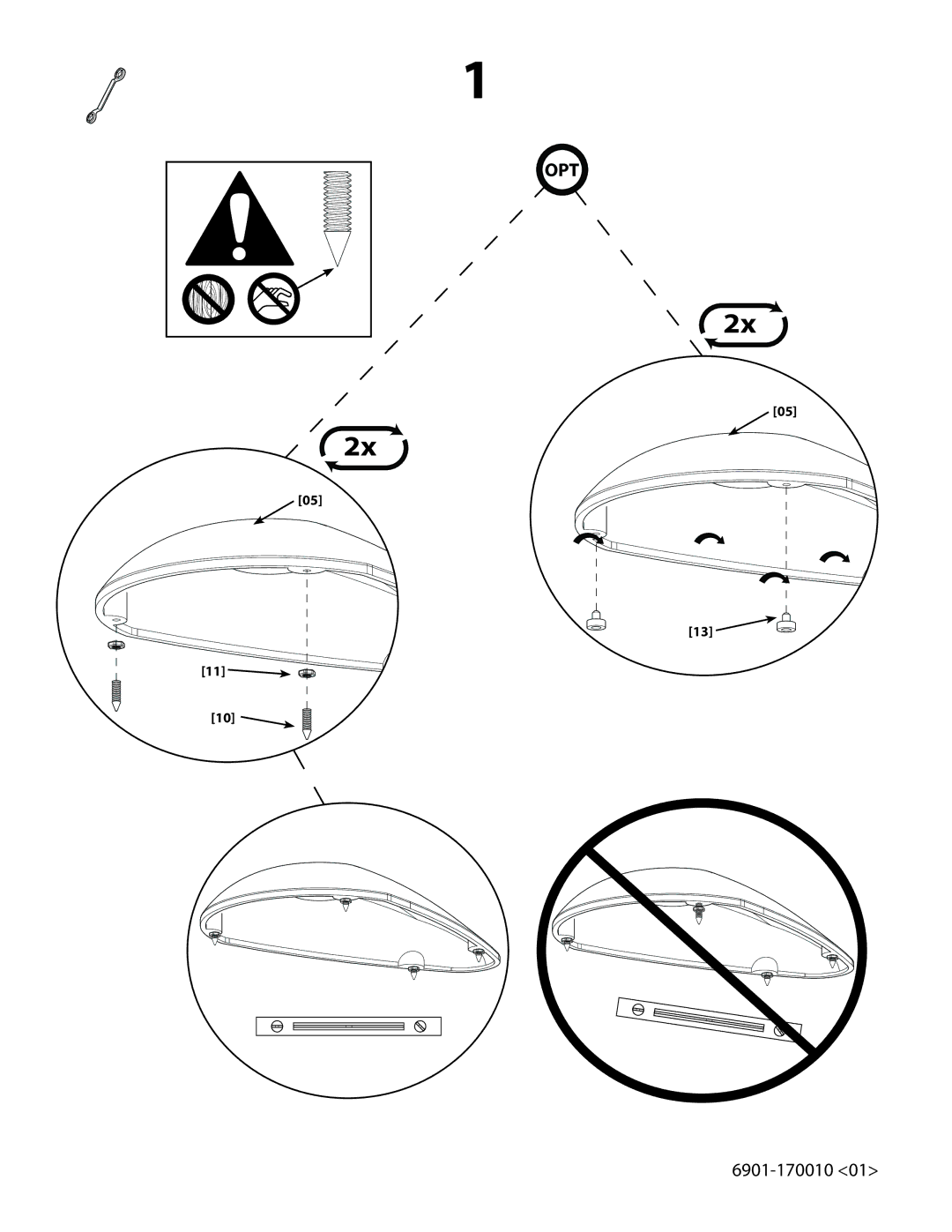 Sanus Systems HF1 important safety instructions Opt 