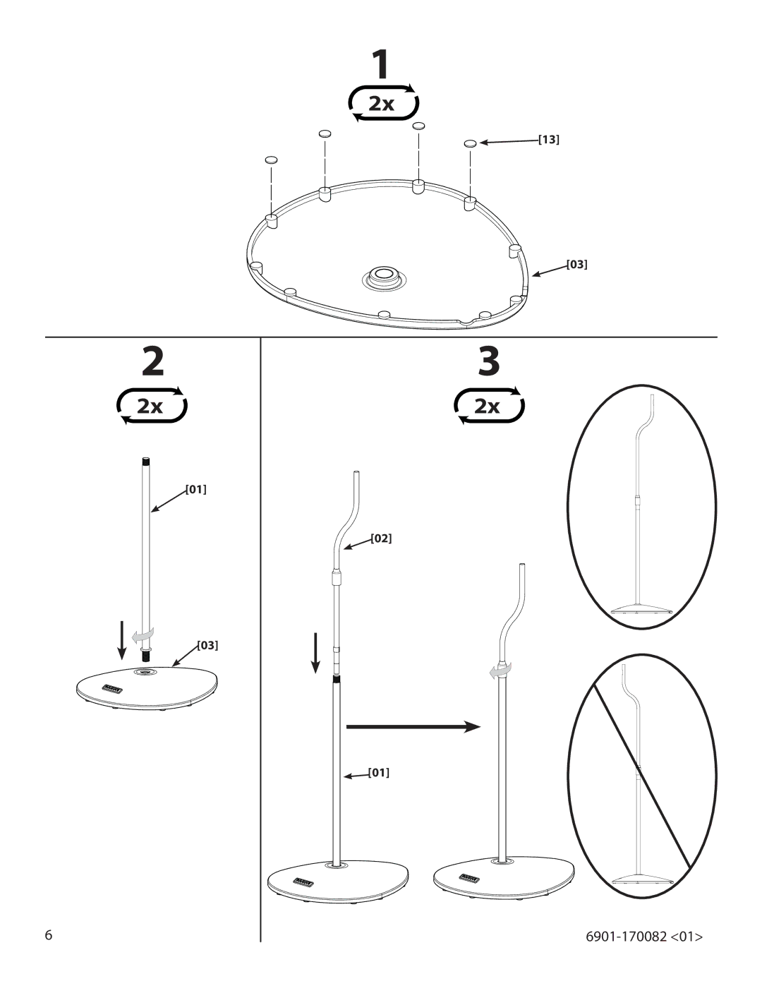 Sanus Systems HTB7 important safety instructions 6901-170082 