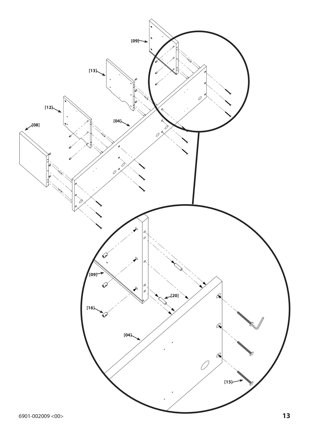 Sanus Systems JFV60 manual 6901-002009 