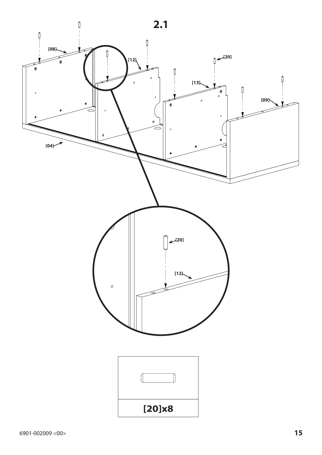 Sanus Systems JFV60 manual 20x8 