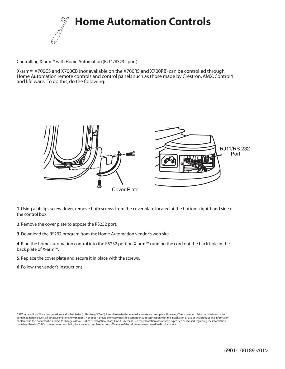 Sanus Systems LA112 manual Home Automation Controls 