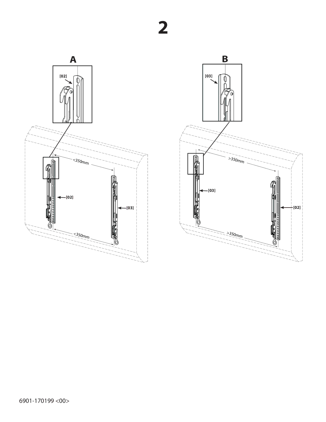 Sanus Systems LL22 manual 350mm 