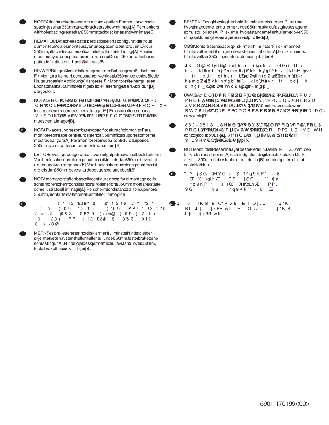 Sanus Systems LL22 manual 6901-17019900 