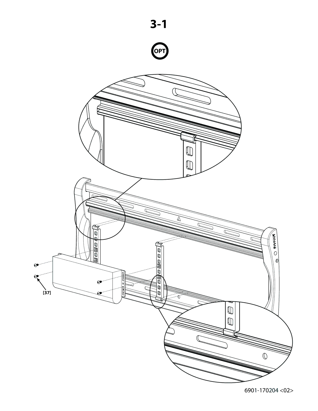 Sanus Systems LMT15 manual Opt 