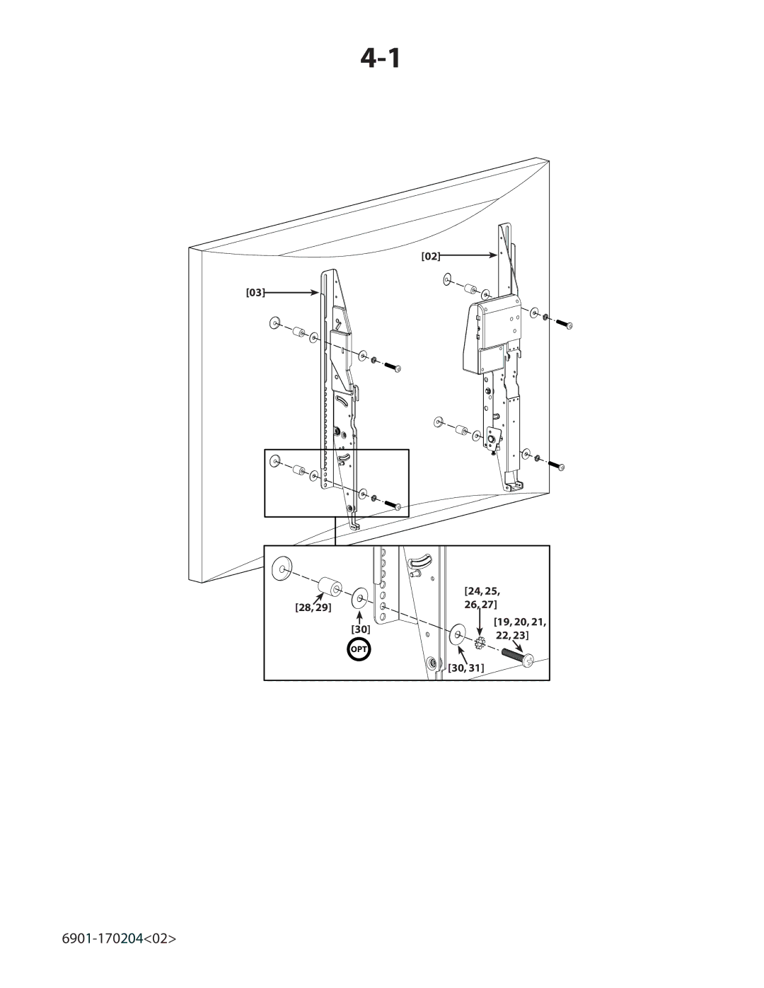 Sanus Systems LMT15 manual 19, 20 