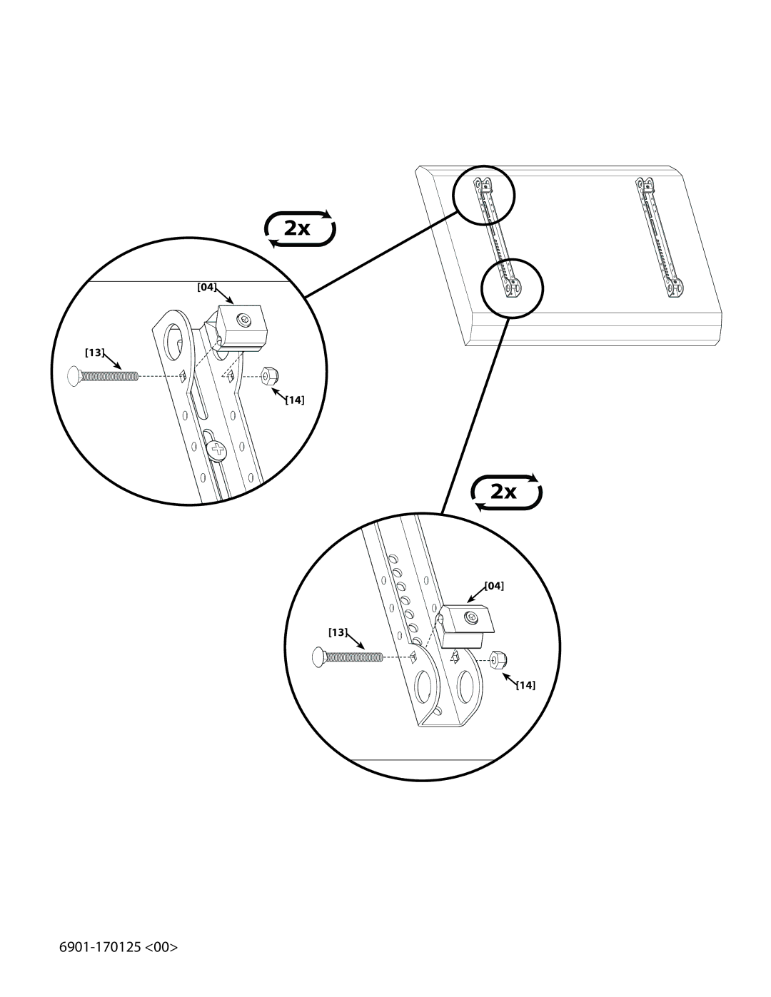 Sanus Systems LRF118-B1 manual 6901-170125 