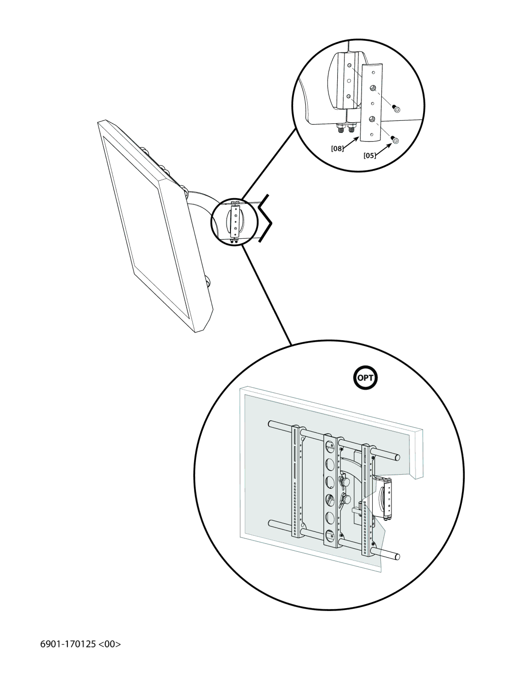 Sanus Systems LRF118-B1 manual Opt 