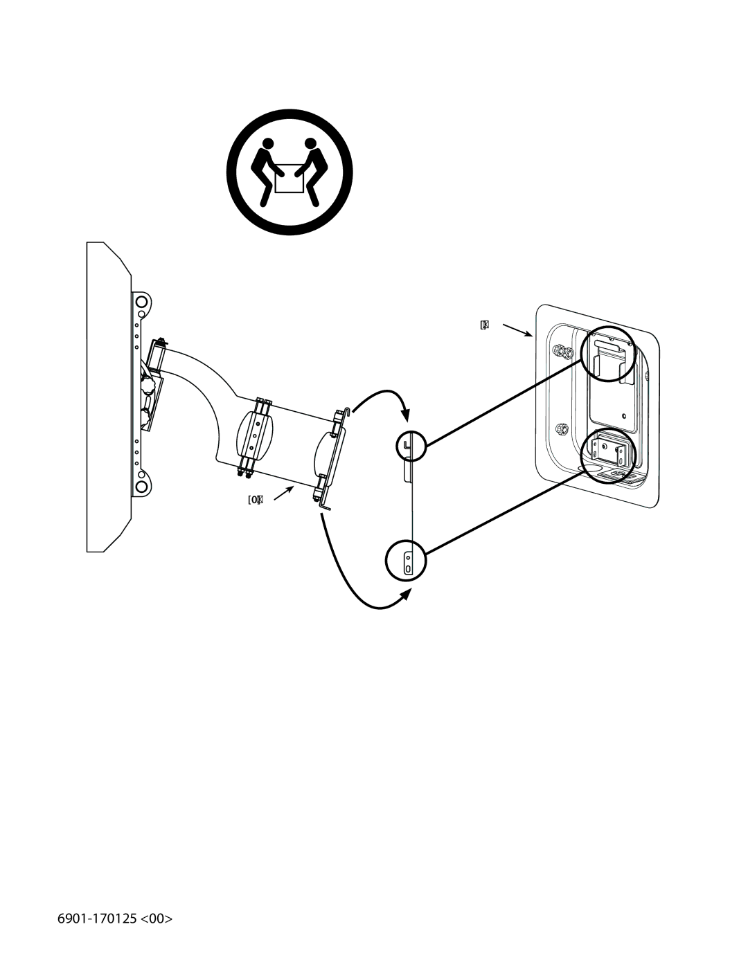 Sanus Systems LRF118-B1 manual 6901-170125 