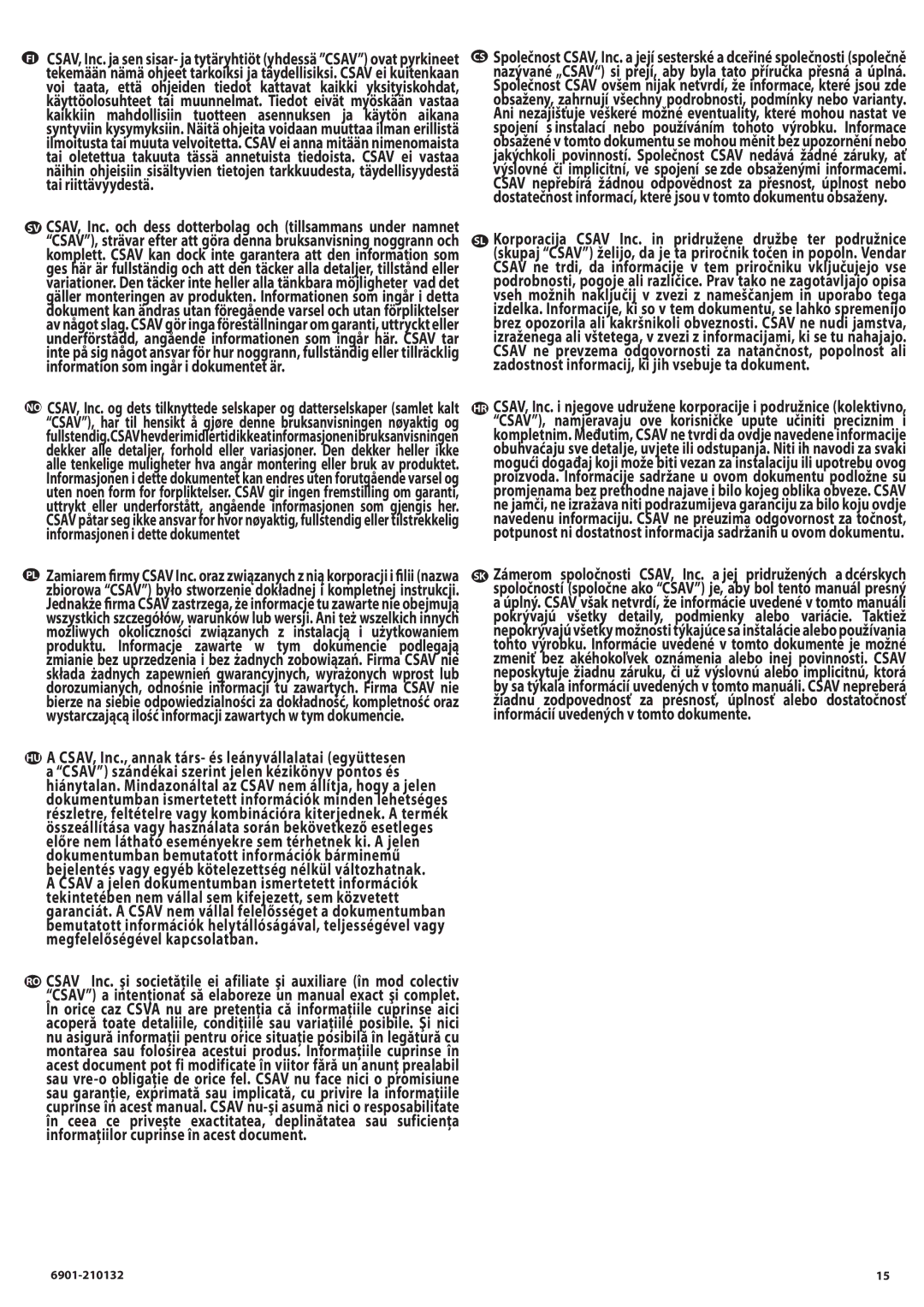 Sanus Systems MC1A manual 6901-210132 