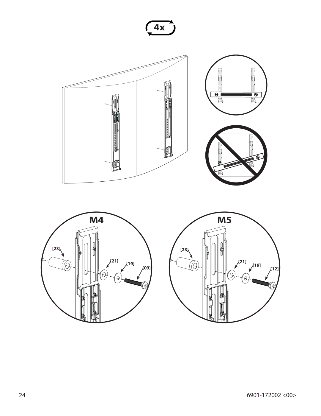 Sanus Systems ML11, LL11 important safety instructions 6901-172002 