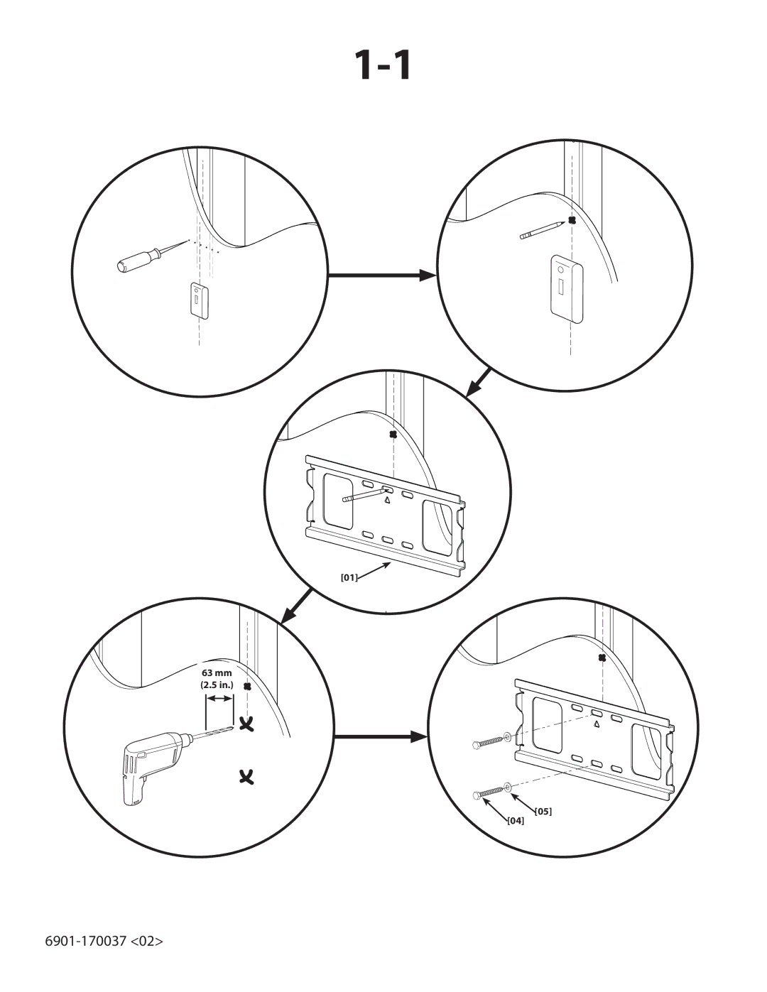 Sanus Systems ML22 manual 63 mm 