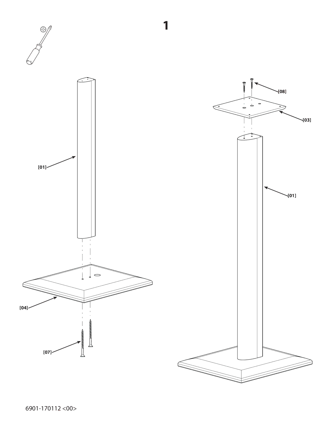 Sanus Systems NF36, NF30, NF24, NF18 important safety instructions 6901-170112 