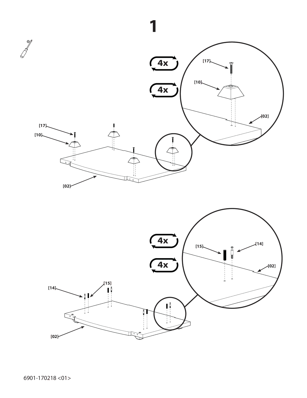 Sanus Systems PFAV30 important safety instructions 6901-170218 