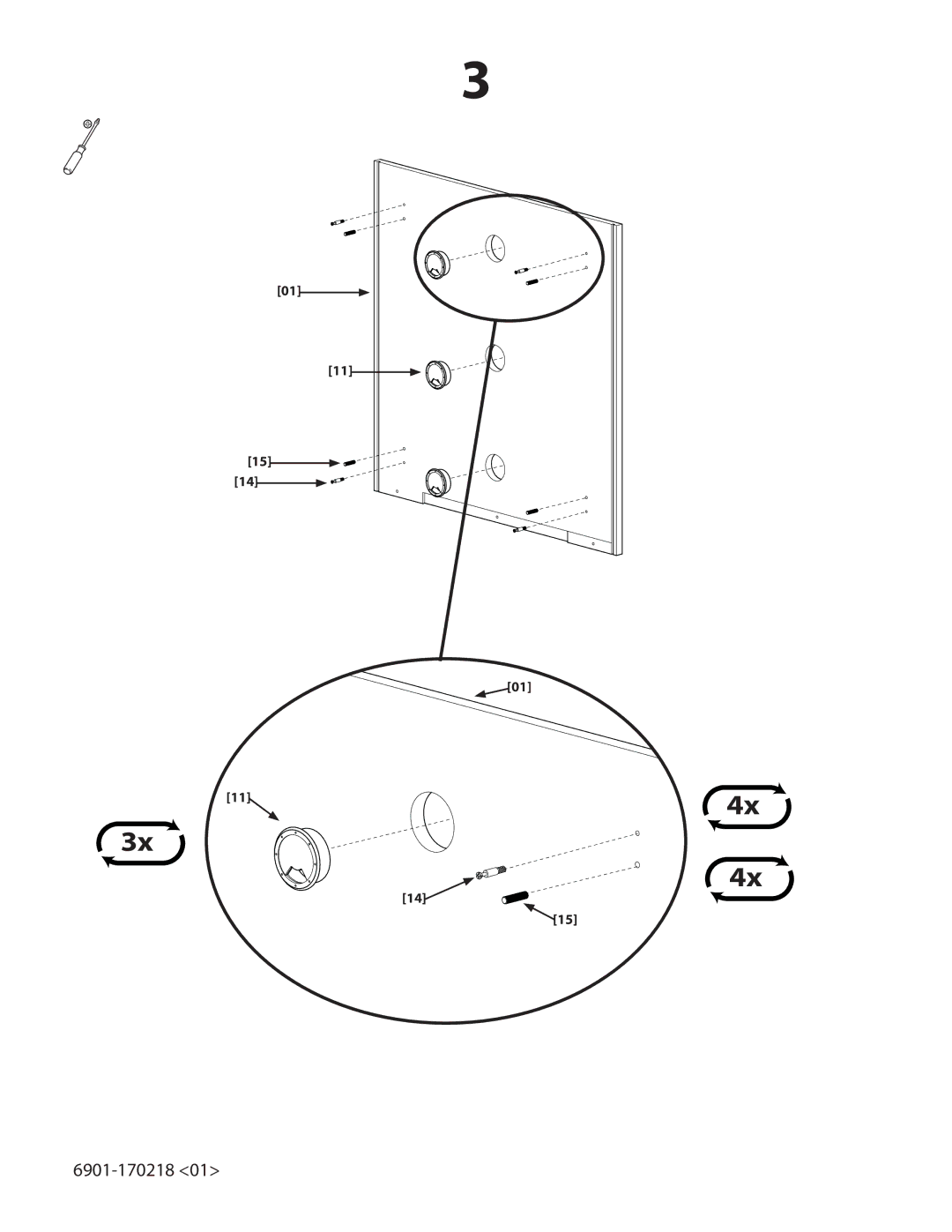 Sanus Systems PFAV30 important safety instructions 6901-170218 