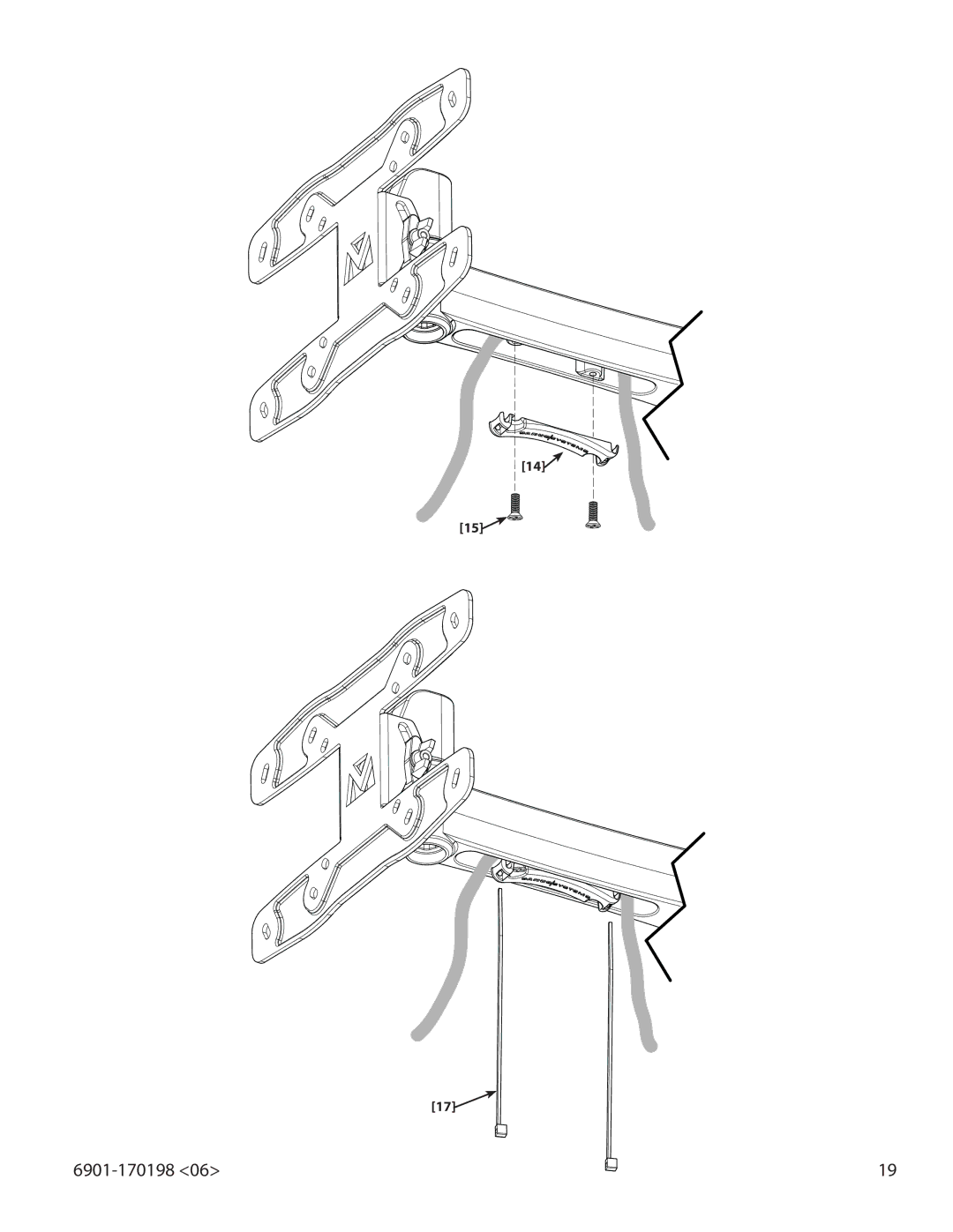 Sanus Systems SF208, SF203 important safety instructions 6901-170198 