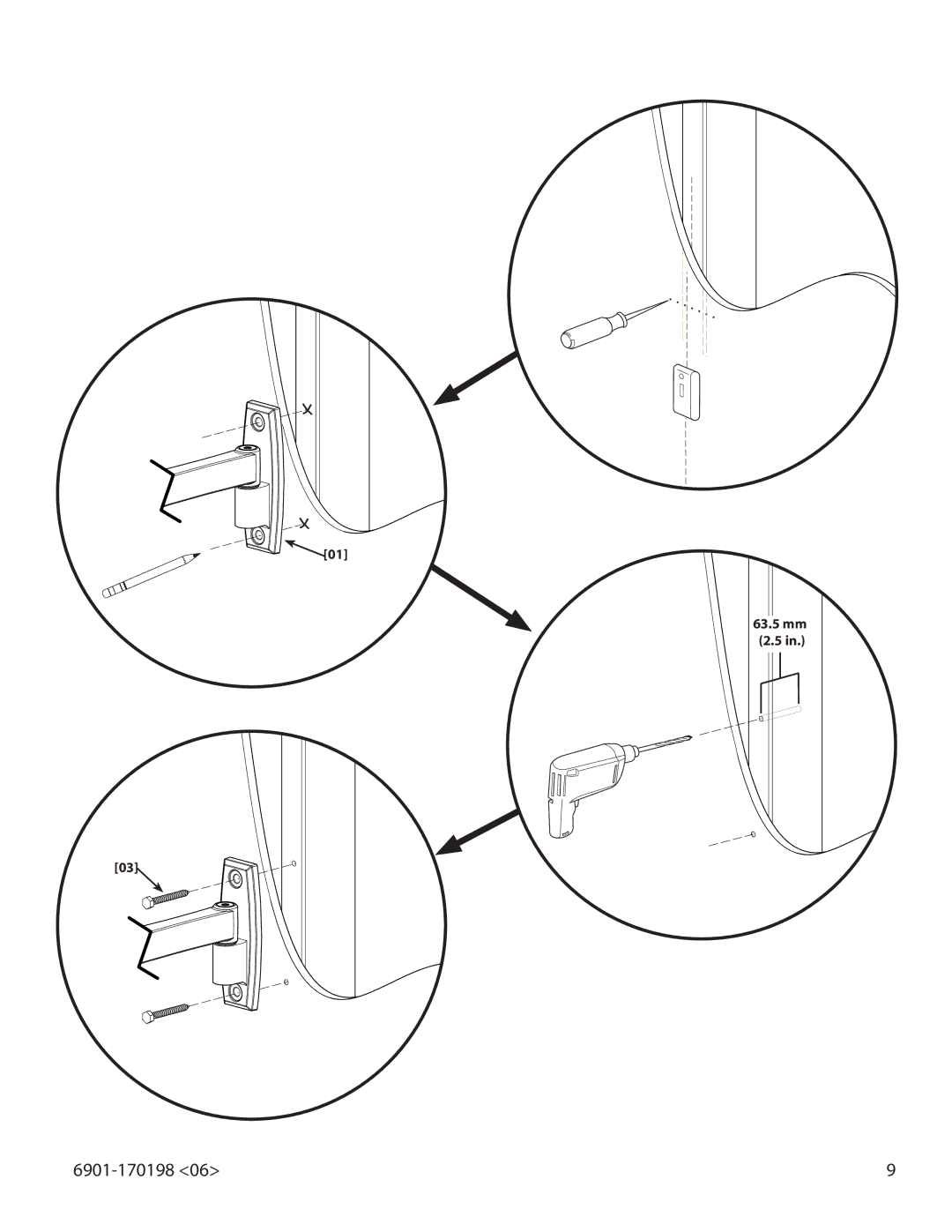 Sanus Systems SF208, SF203 important safety instructions 63.5 mm 