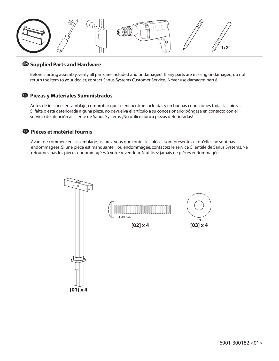 Sanus Systems SSMK1 manual 02 x 