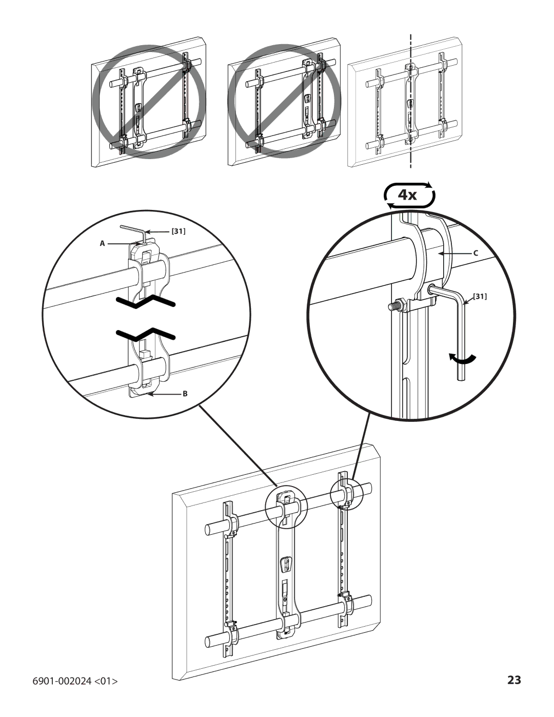 Sanus Systems 6901-002024, VLF210 important safety instructions 