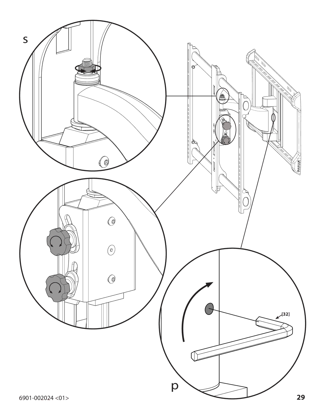 Sanus Systems 6901-002024, VLF210 important safety instructions 