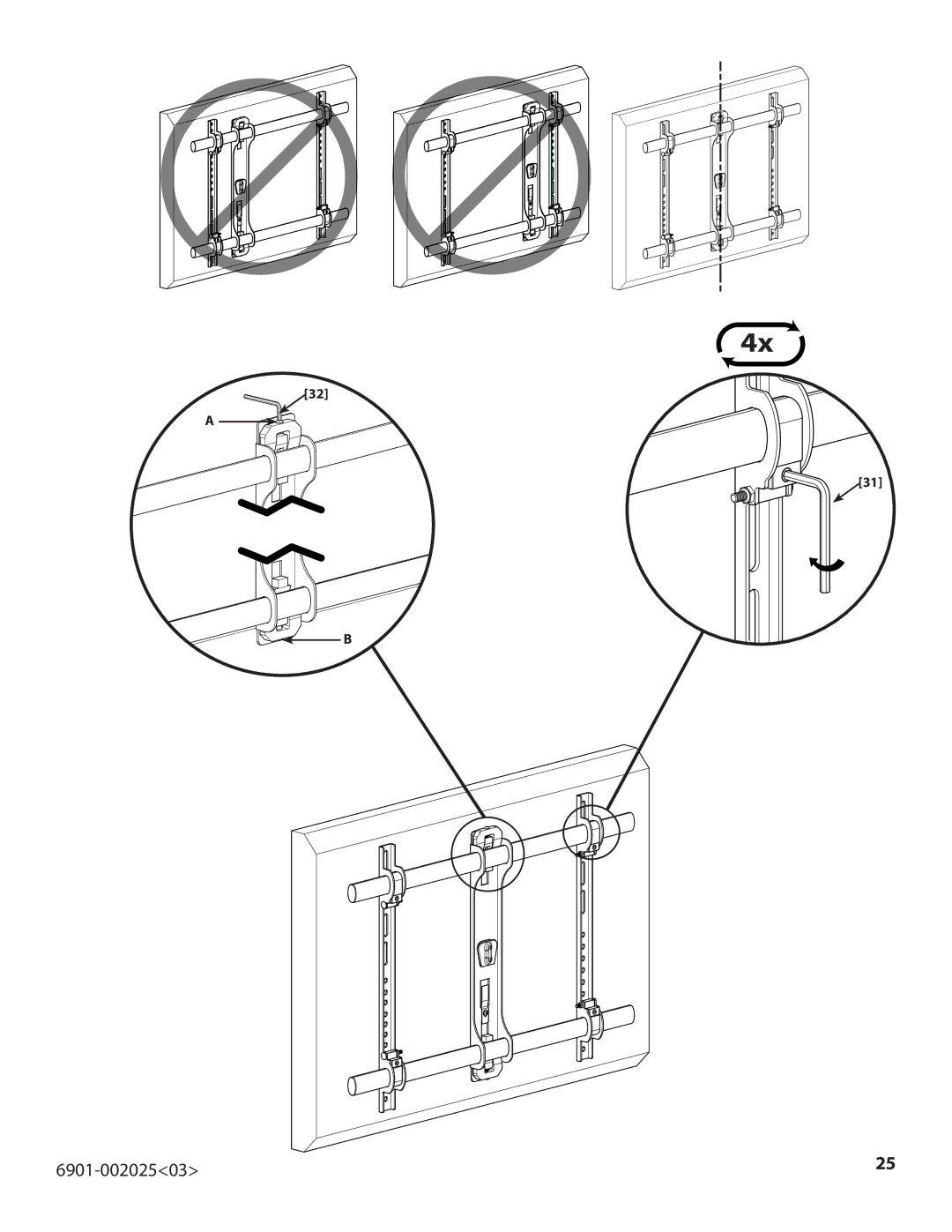 Sanus Systems VLF220 important safety instructions 6901-00202503 