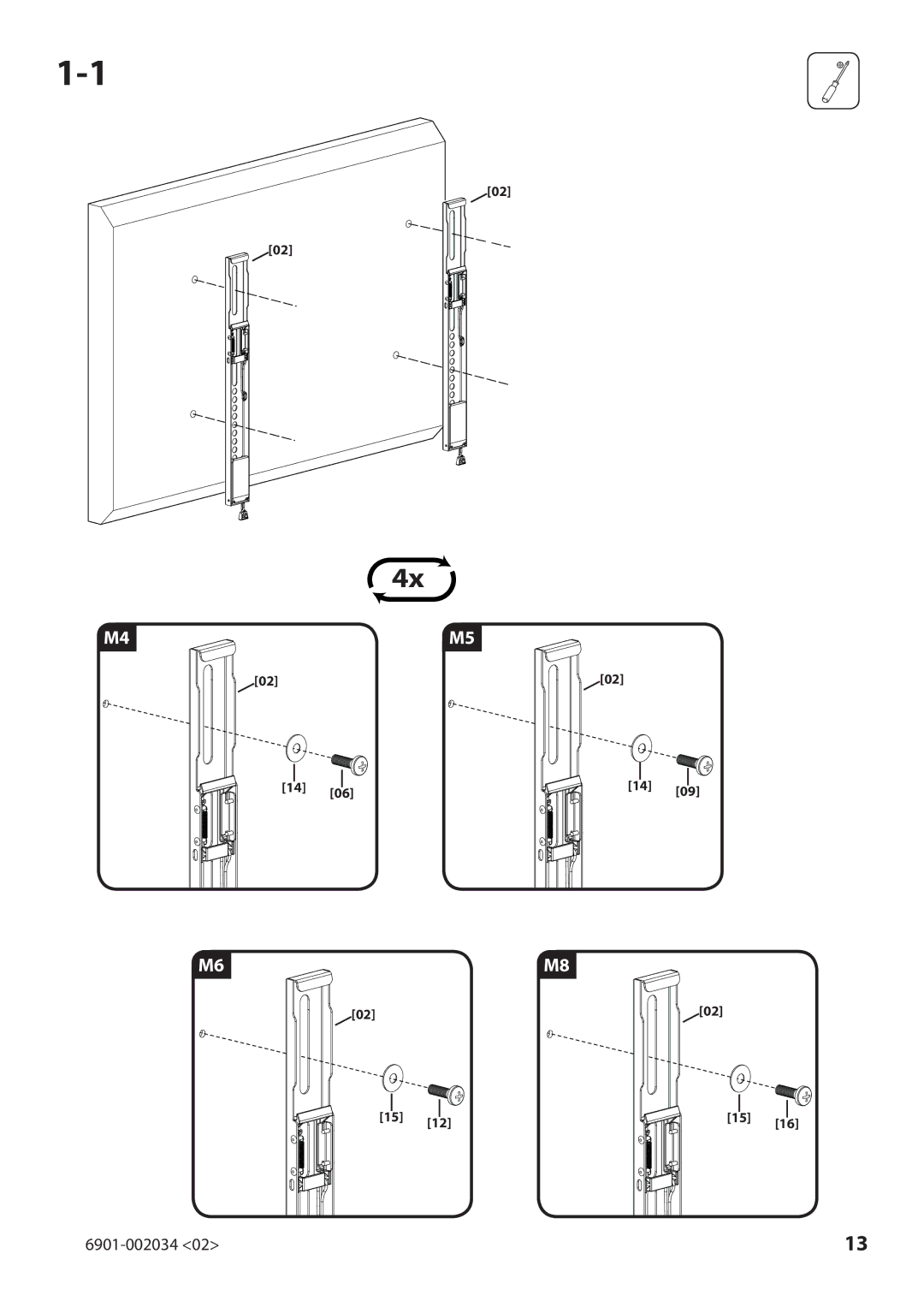 Sanus Systems VLL10 manual 6901-002034 