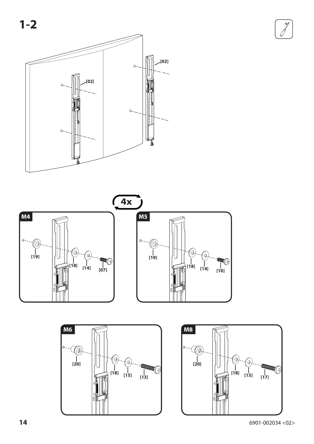 Sanus Systems VLL10 manual 6901-002034 