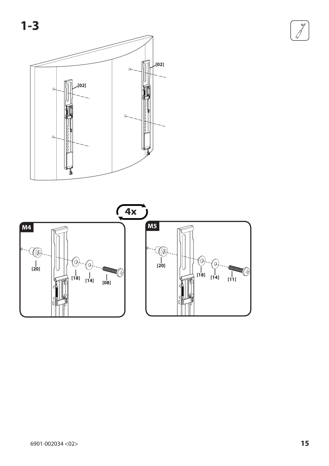 Sanus Systems VLL10 manual 6901-002034 