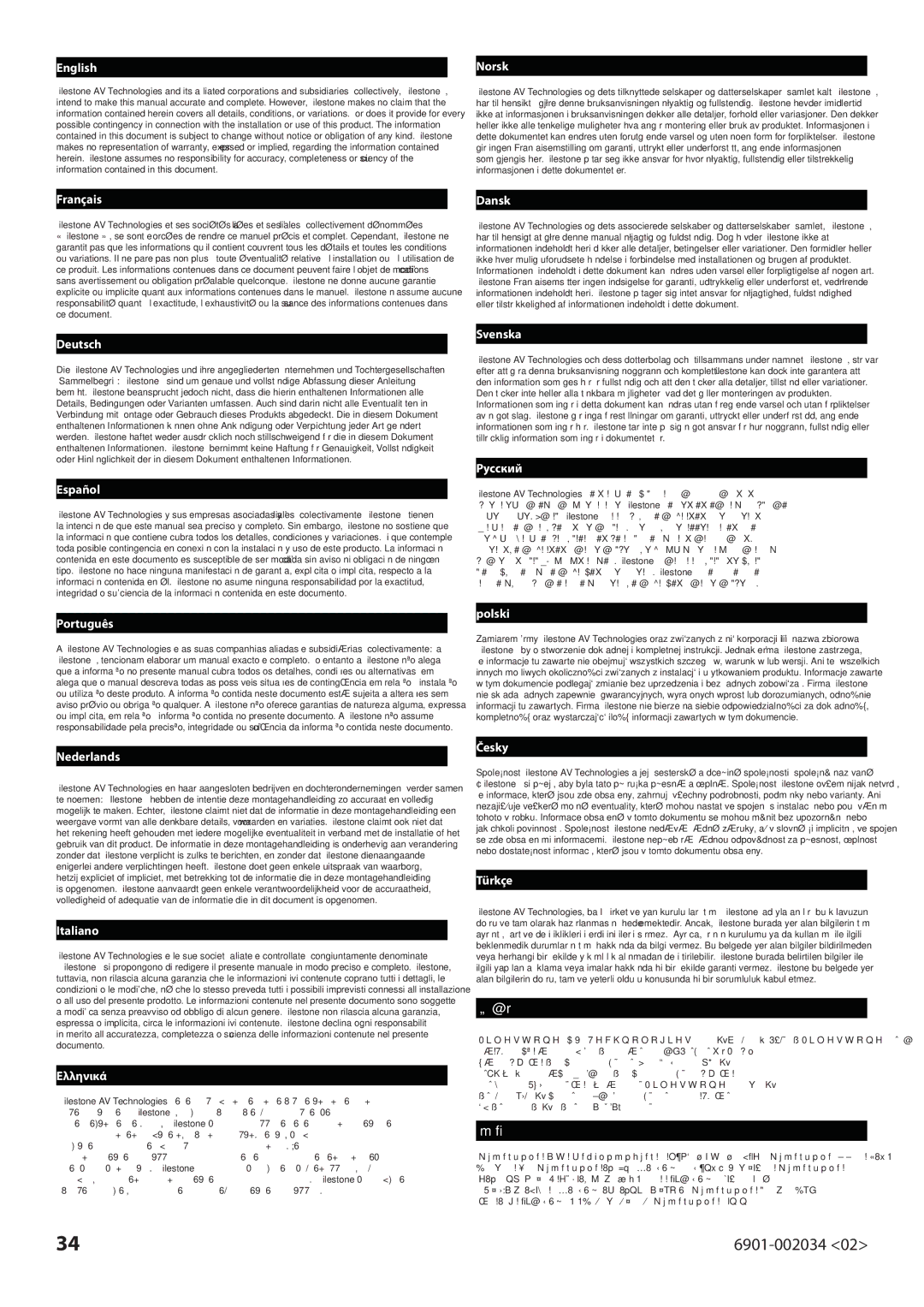 Sanus Systems VLL10 manual 日本語 