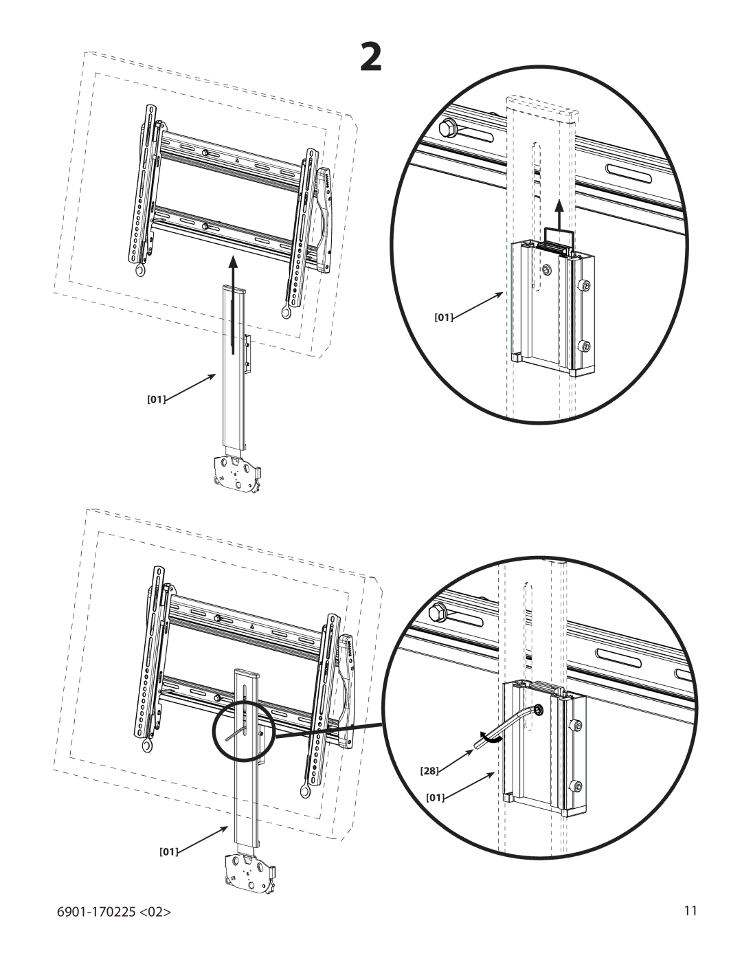 Sanus Systems VMA201 important safety instructions 6901-170225 