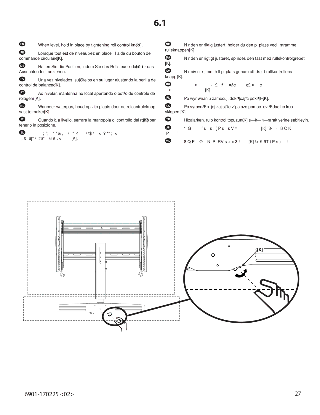 Sanus Systems VMA201 important safety instructions トします。 