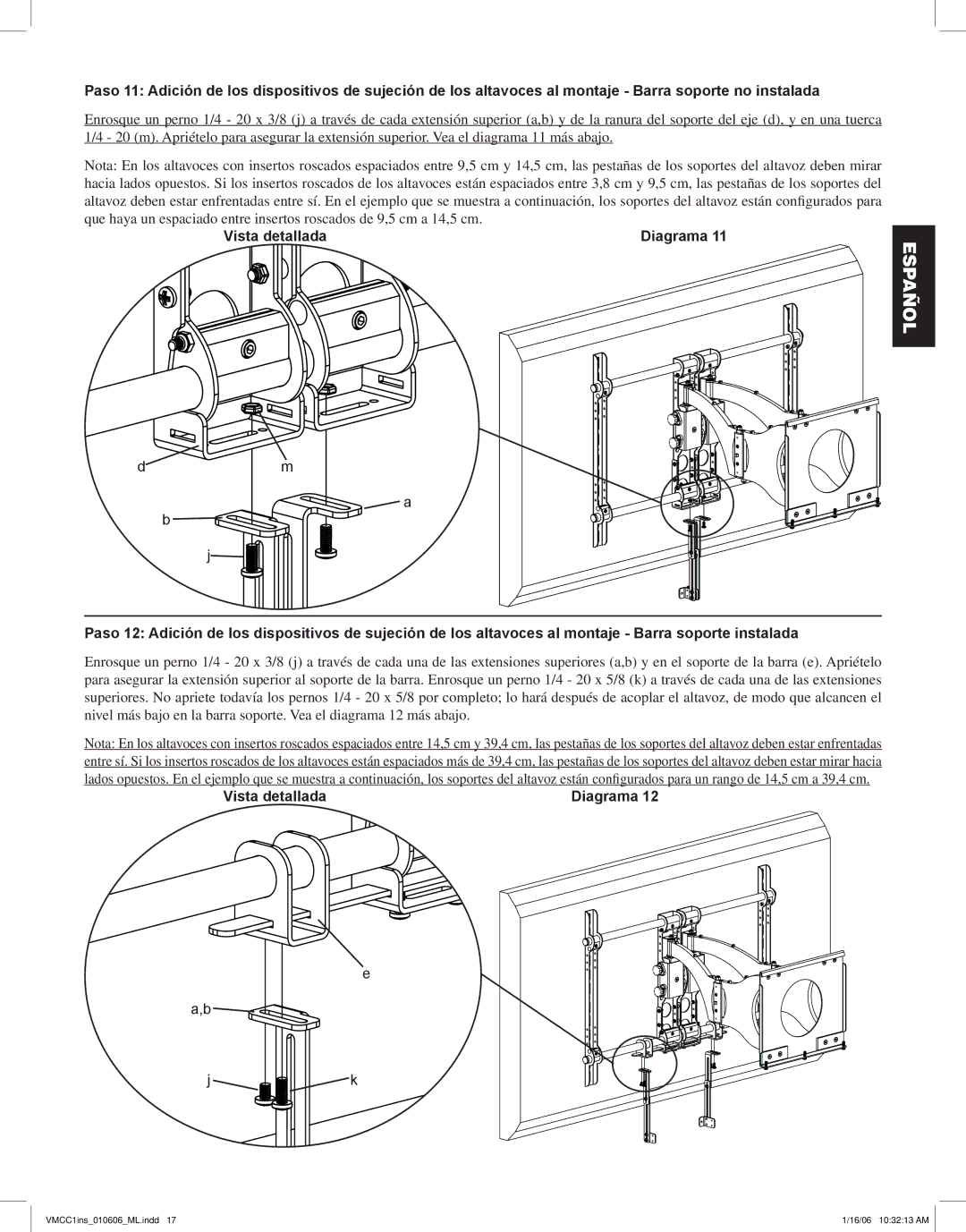 Sanus Systems manual VMCC1ins010606ML.indd 16/06 103213 AM 