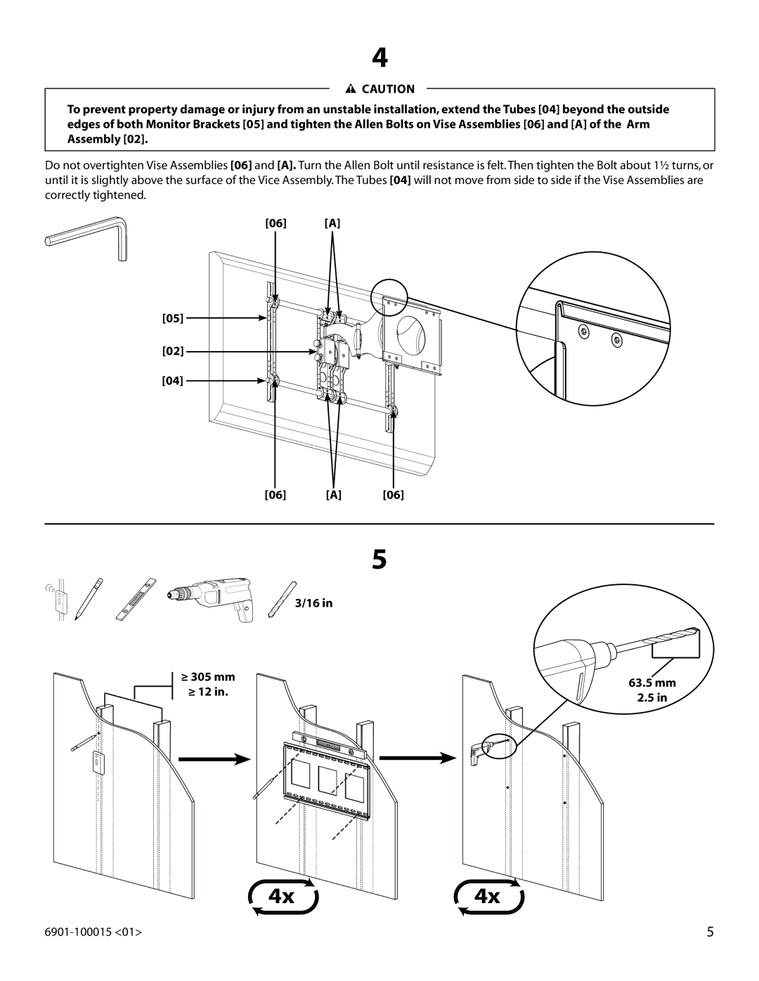 Sanus Systems VMDD26 manual 06 a 