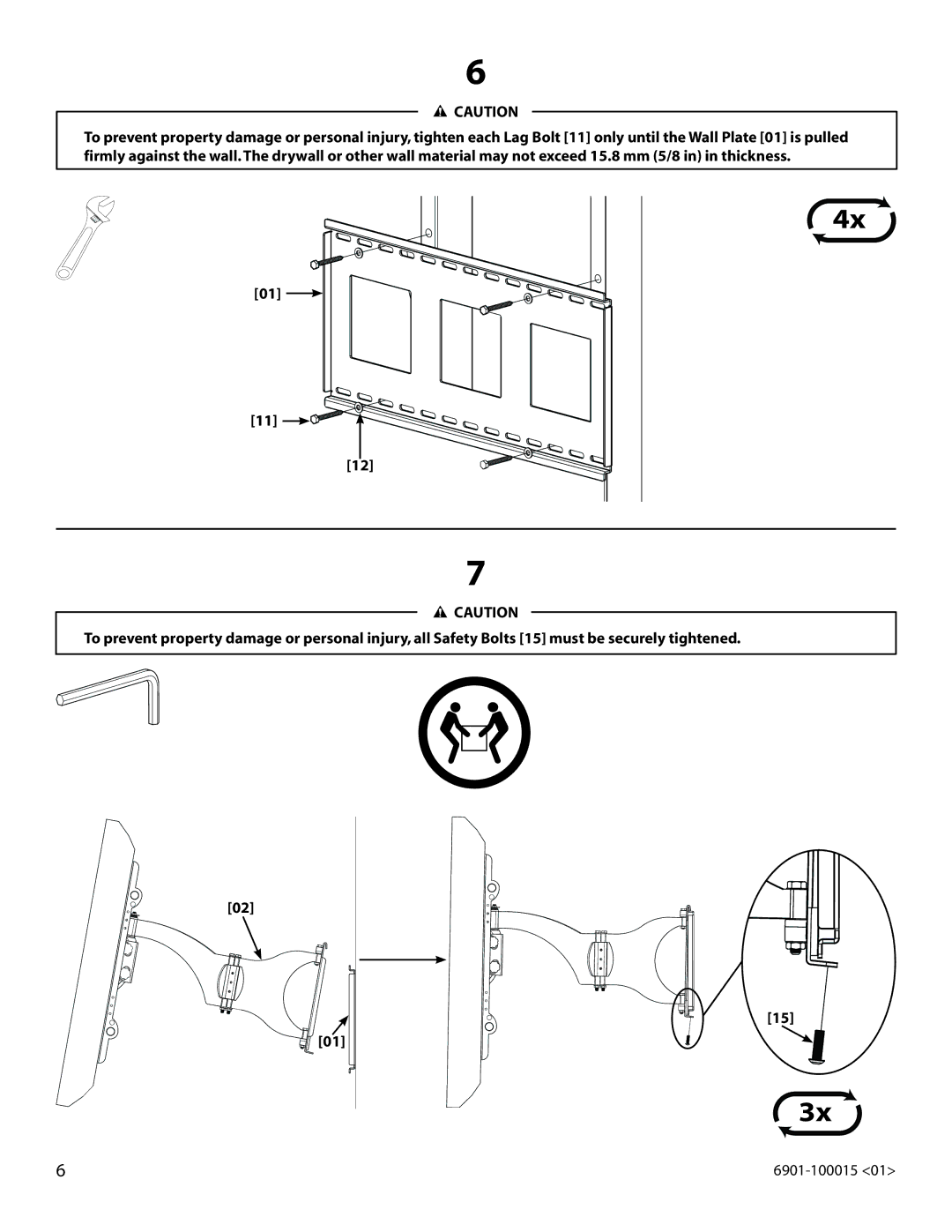 Sanus Systems VMDD26 manual 6901-100015 