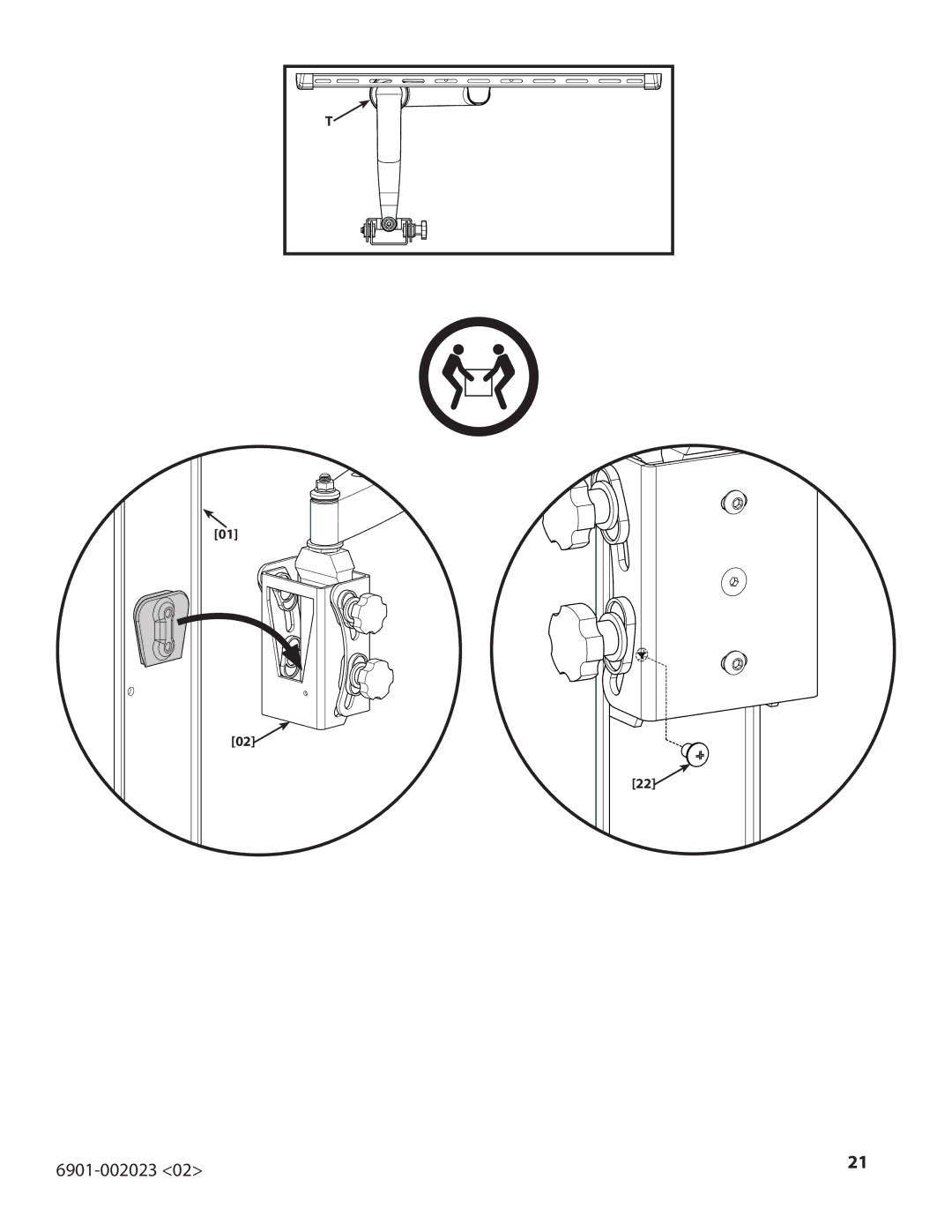 Sanus Systems VMF220-B1 important safety instructions 6901-002023 